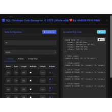 SQL Database Code Generator 